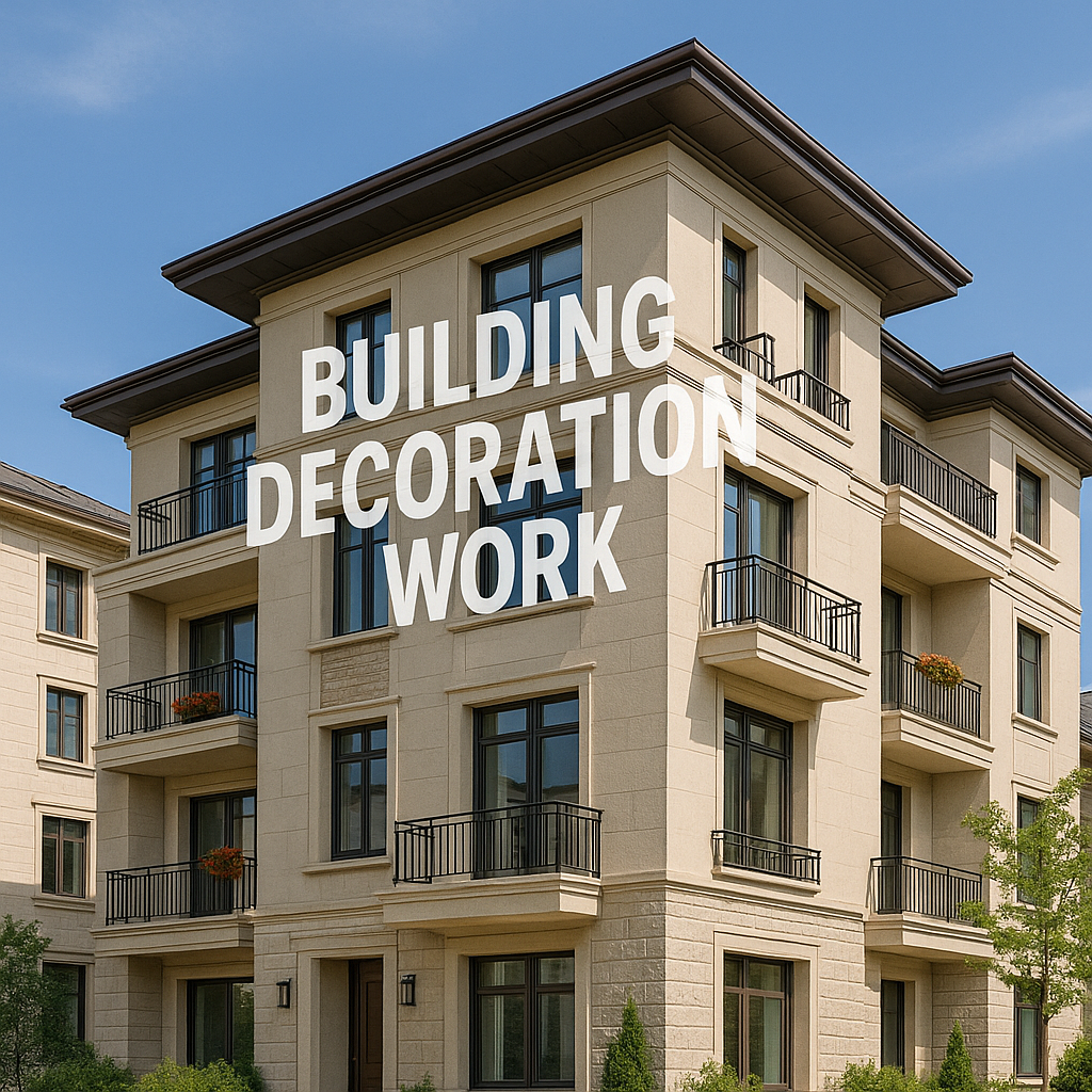 Building decoration work