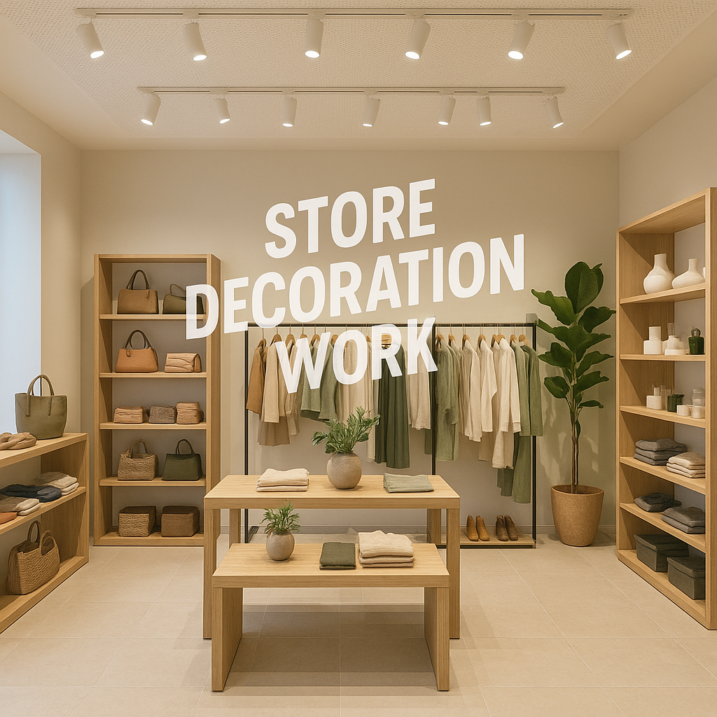 Store decoration work